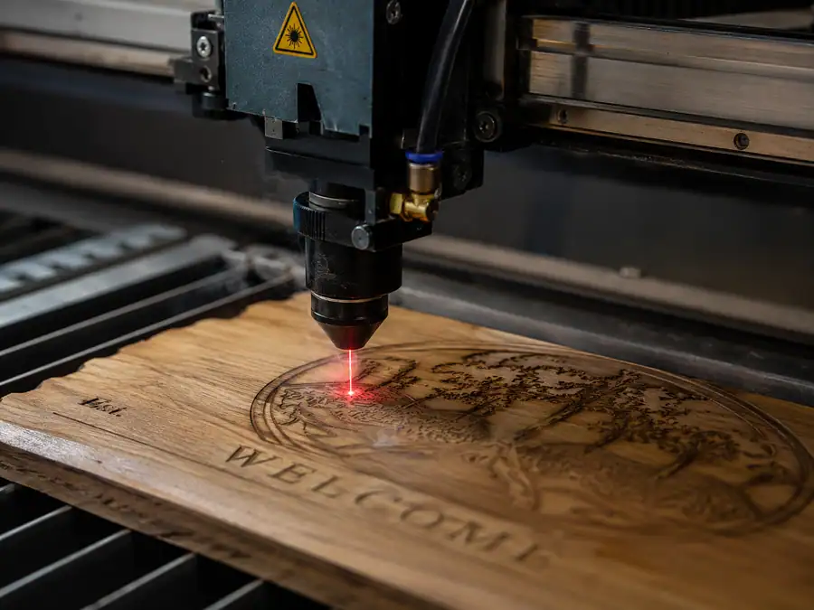 Grabado láser de una pieza en el taller de Pingraf en Oviedo