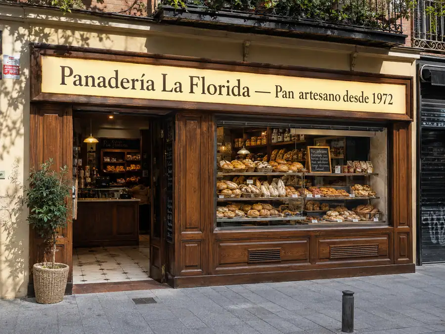 Cajón de luz de una panadería fabricado e instalado por Pingraf en Oviedo