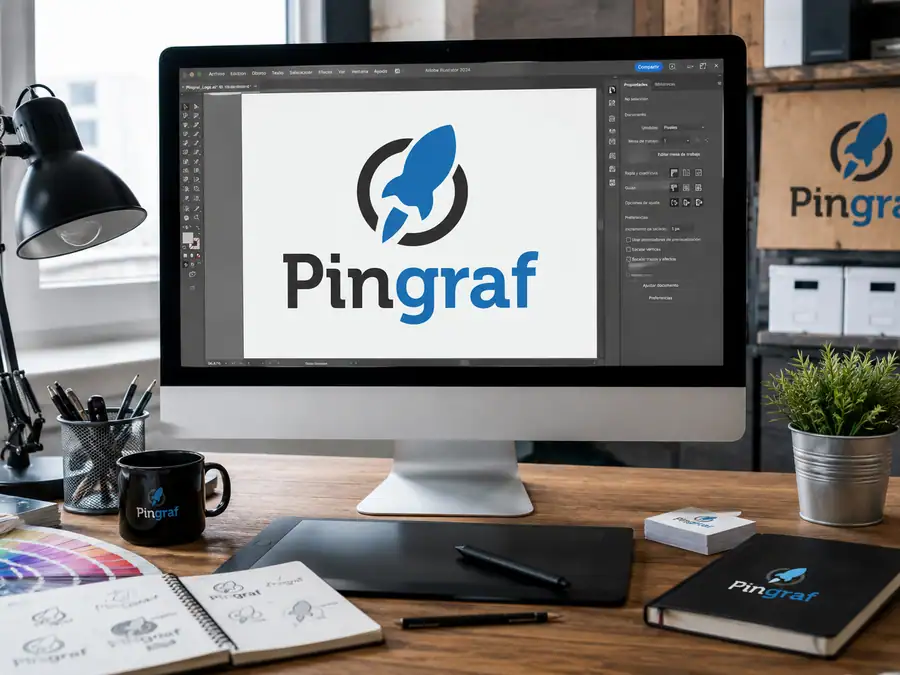 Zona de diseño de Pingraf en Oviedo, donde se prepara el arte final para producción