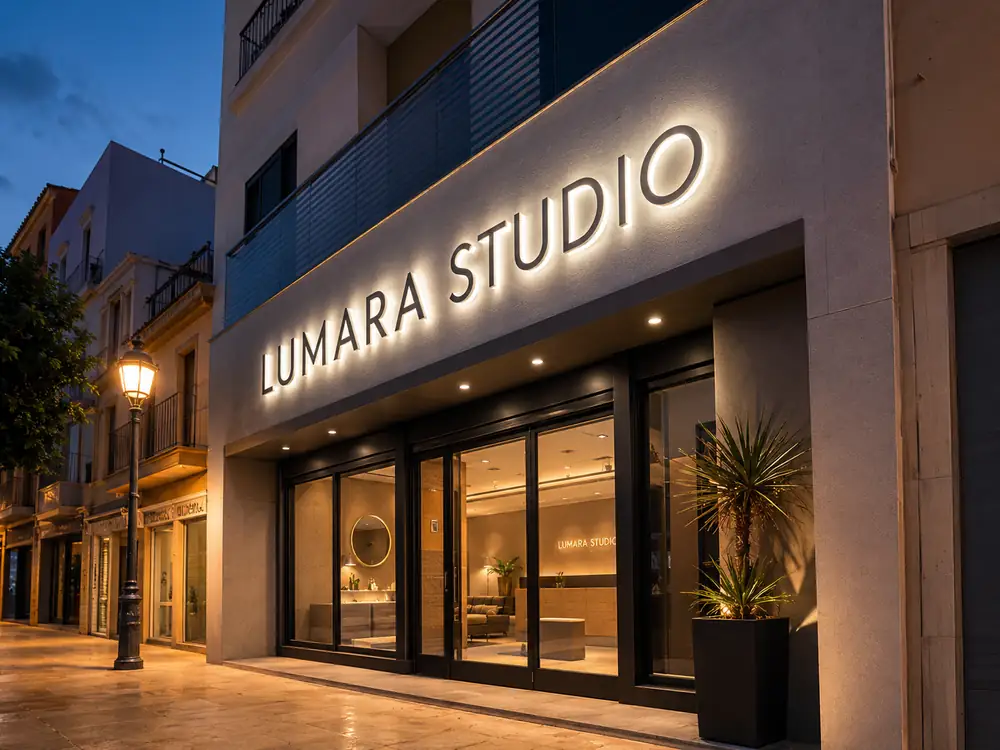 Rótulos luminosos — Comercio · Oviedo